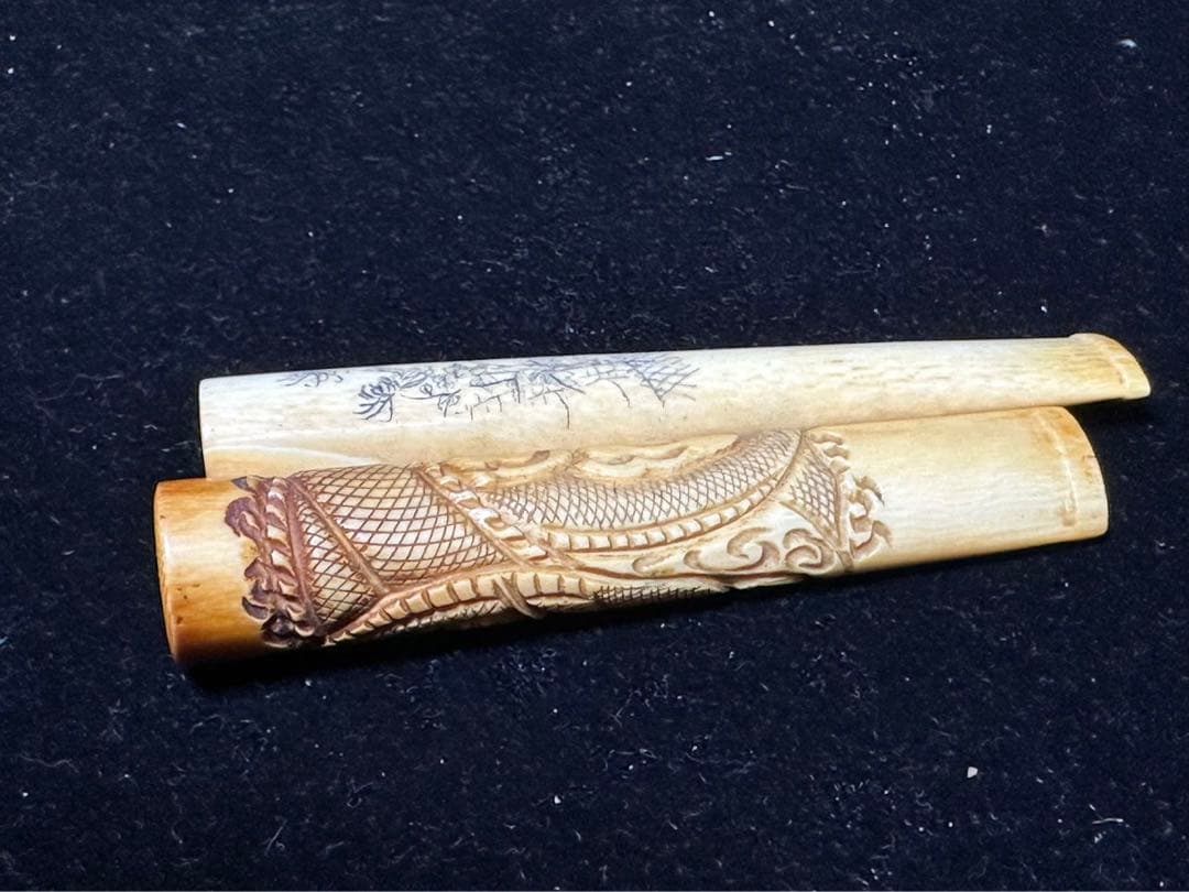 昭和レトロ　時代物　喫煙具　天然素材　煙管 パイプ