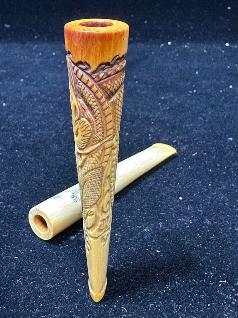 昭和レトロ　時代物　喫煙具　天然素材　煙管 パイプ