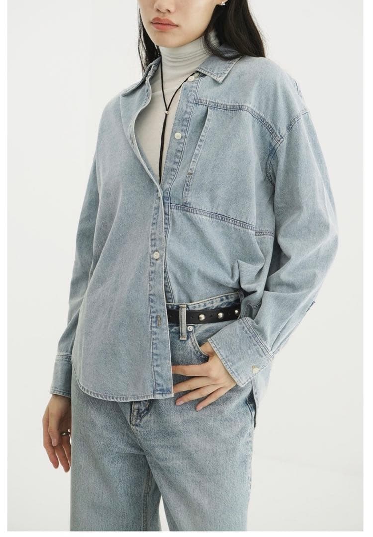 COMPACT DENIM SHIRTS サイズ1