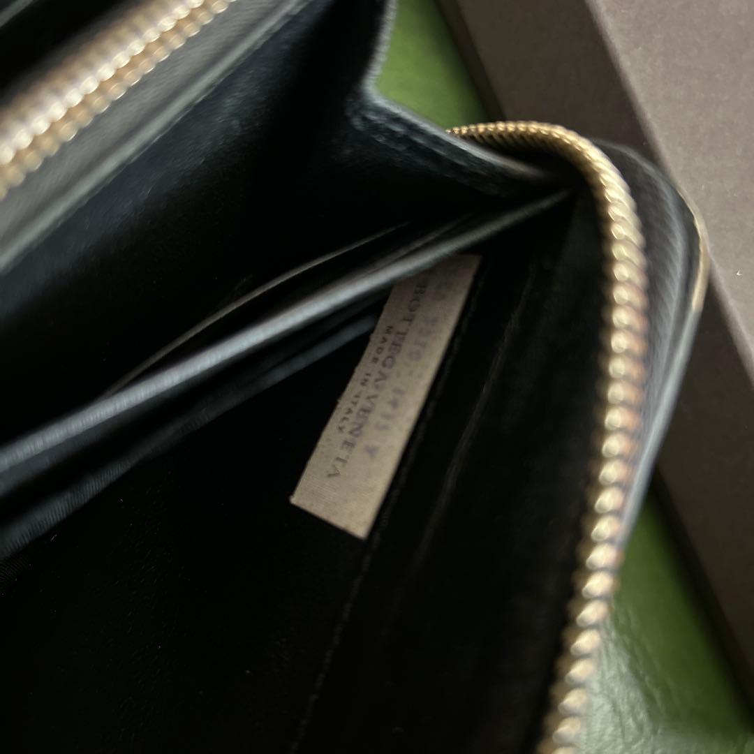 大人気★Bottega Veneta ★ブラックレザー長財布