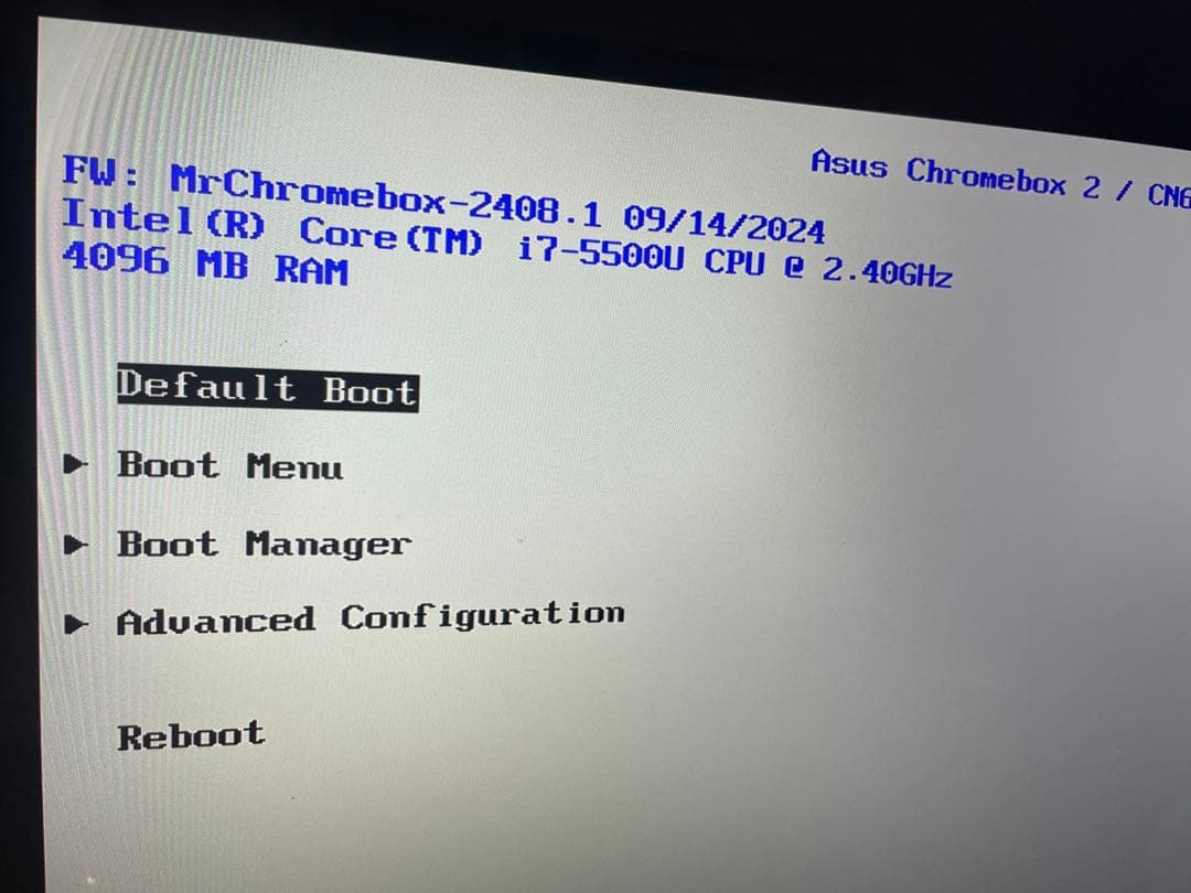 ASUS Chromebox2 core i7 5500U x64PC化