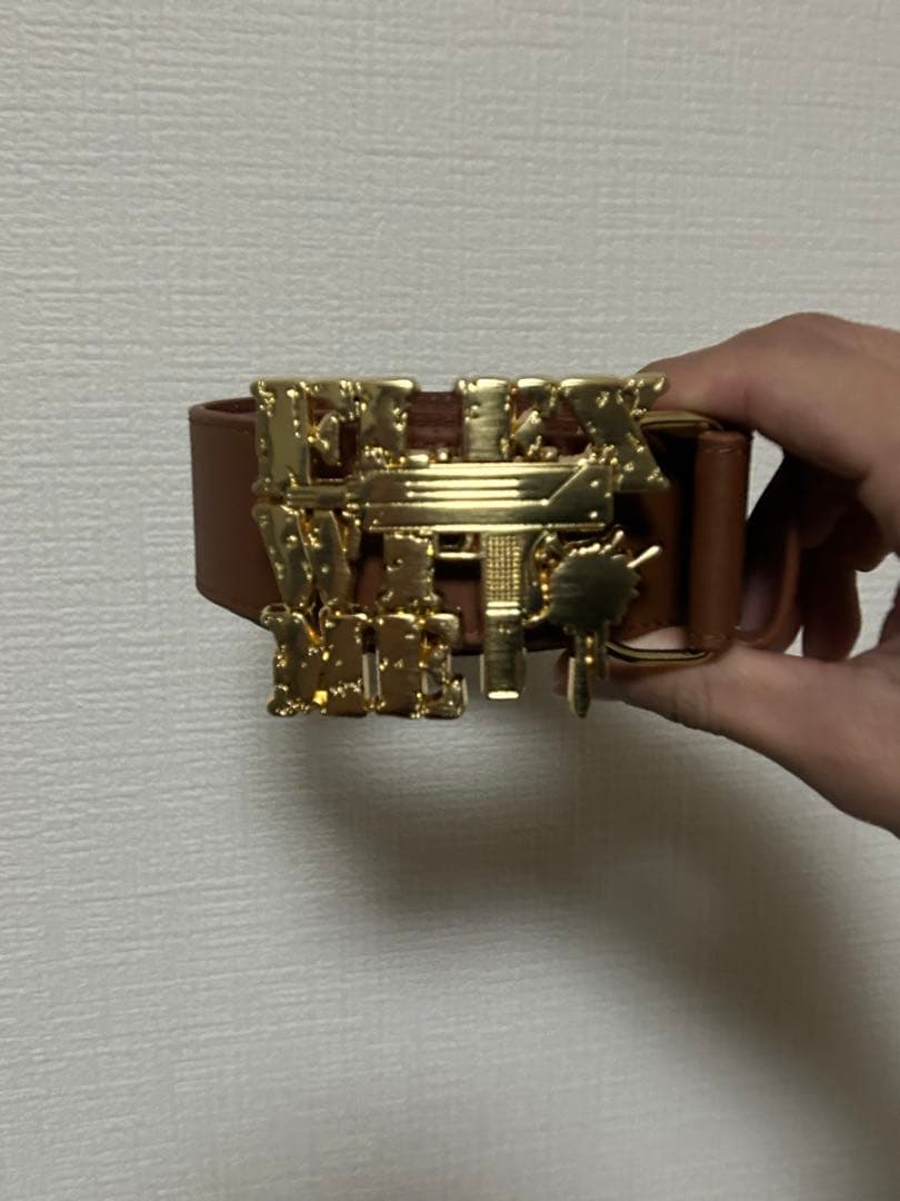 小物 FLEXWITME LOGO LEATHR BELT