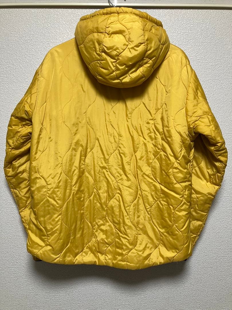 USA WILD THINGS リバーシブル プリマロフトパーカ L 黄 灰