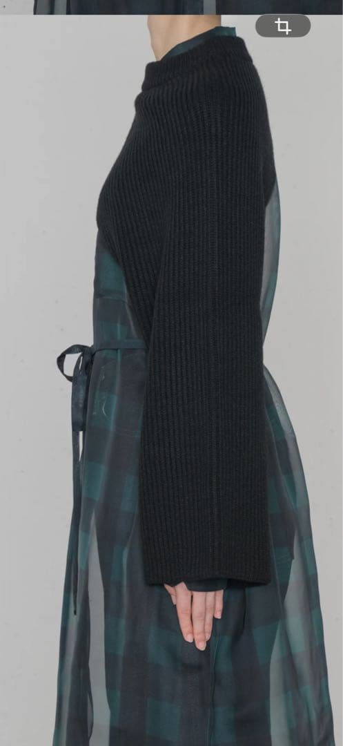 2025aw【HYKE(ハイク)】 RIBBED KNIT WOOL SHRUG