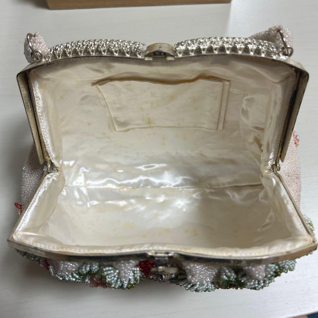 アンティーク　ビーズバッグ　レトロ　和装