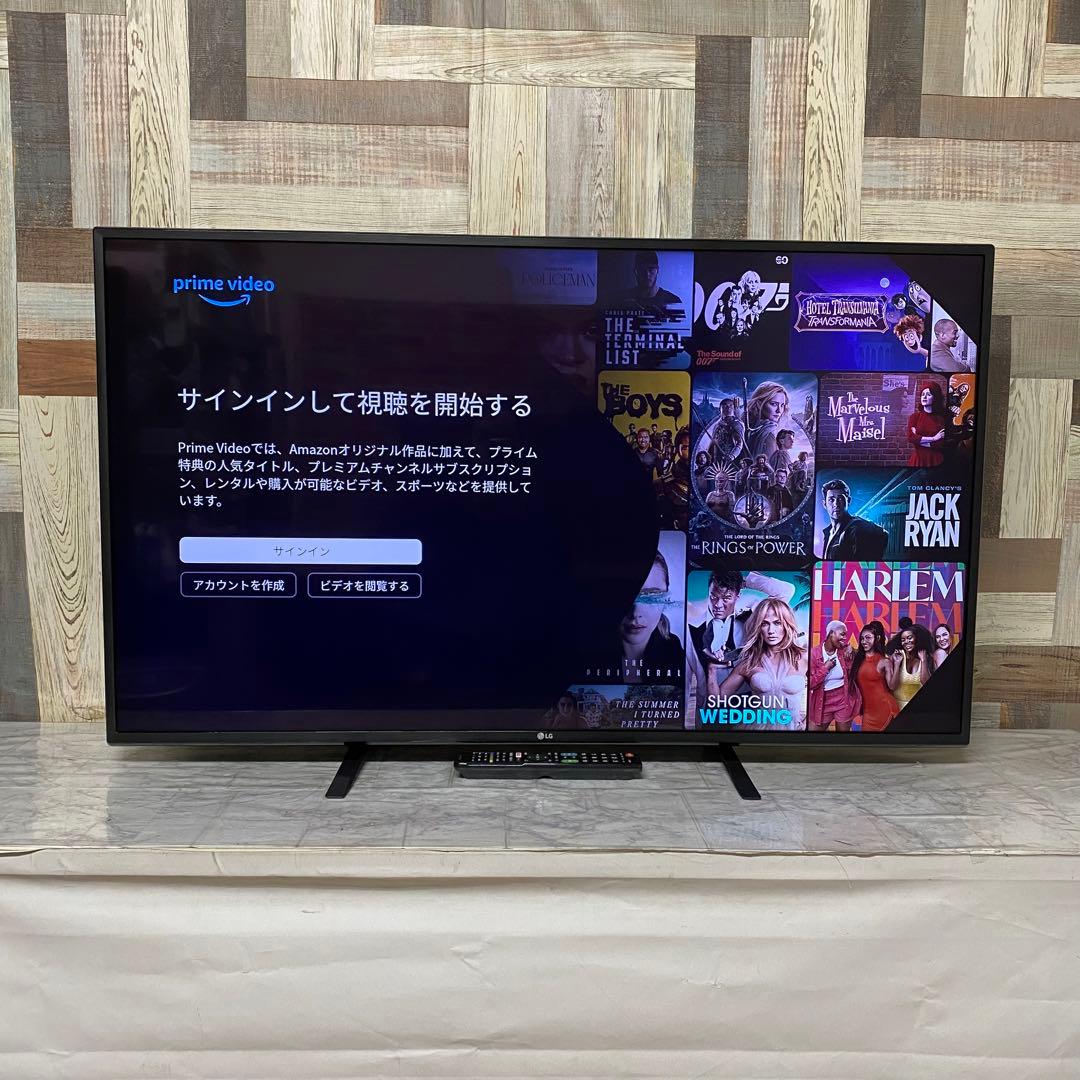 即日受渡❣️全国送料込LG49型4Kチューナー内蔵液晶テレビユーチューブネトフリ可