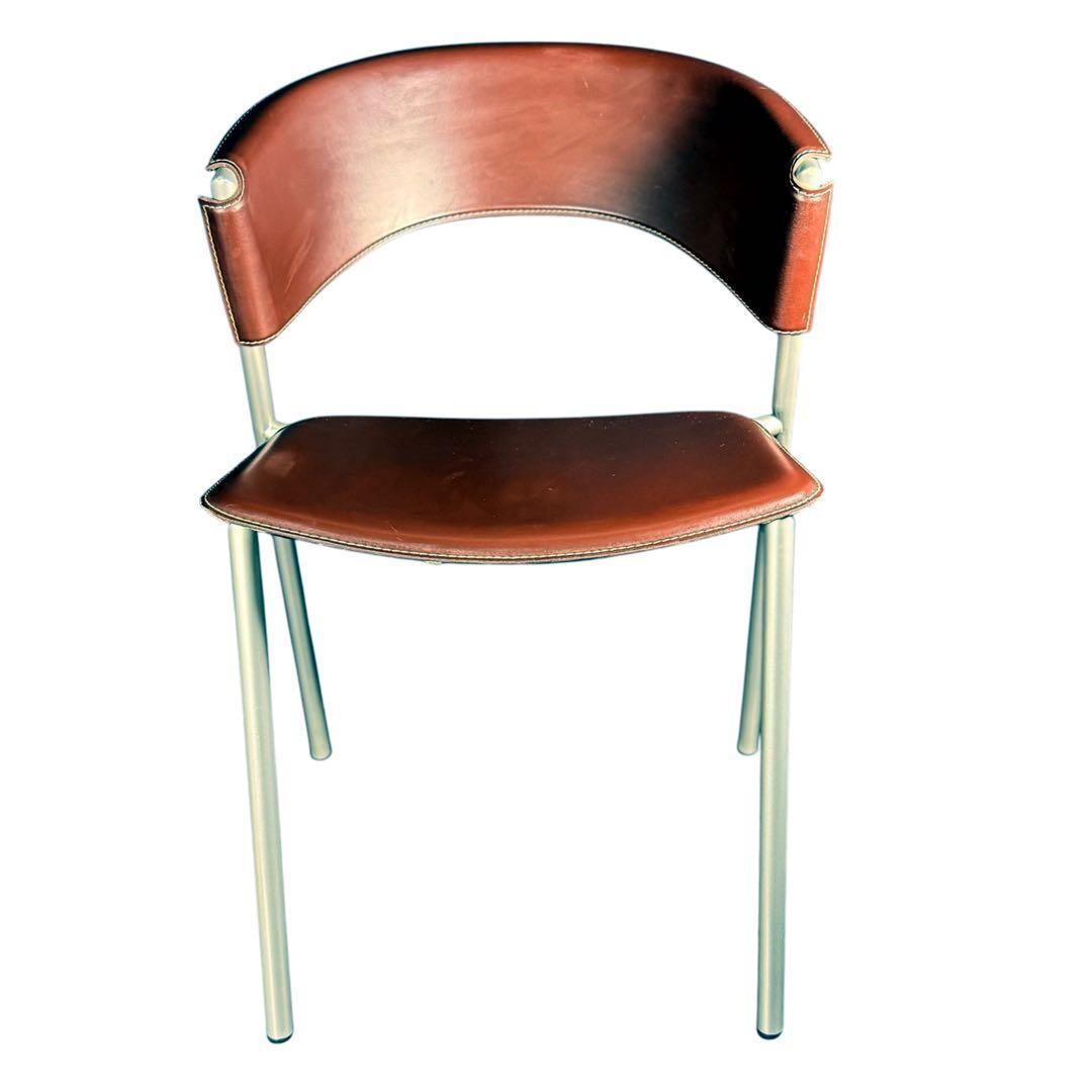 HR649 カリガリス　CICLADI 本革ダイニングチェア　レザーチェア