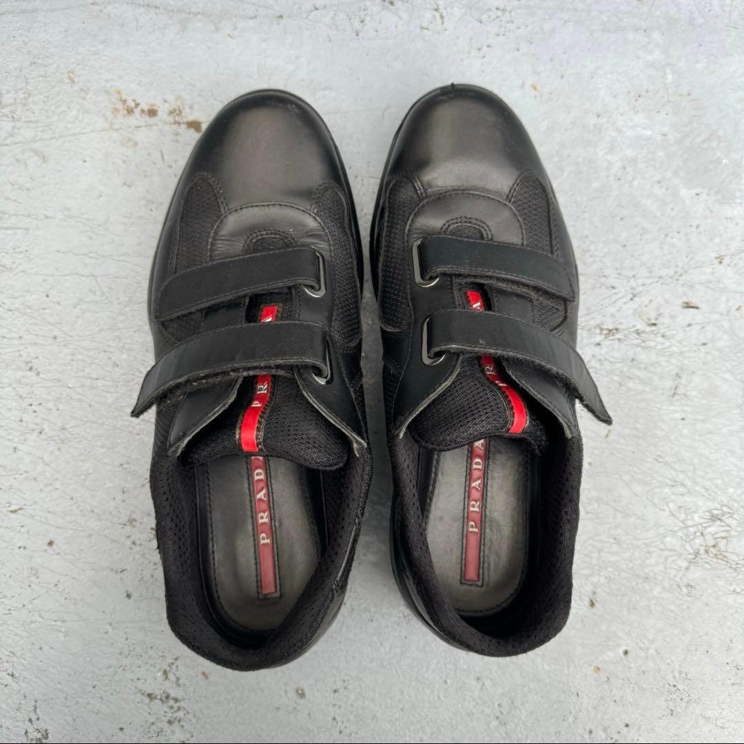 B*E様 prada sport Velcro mesh leather sne