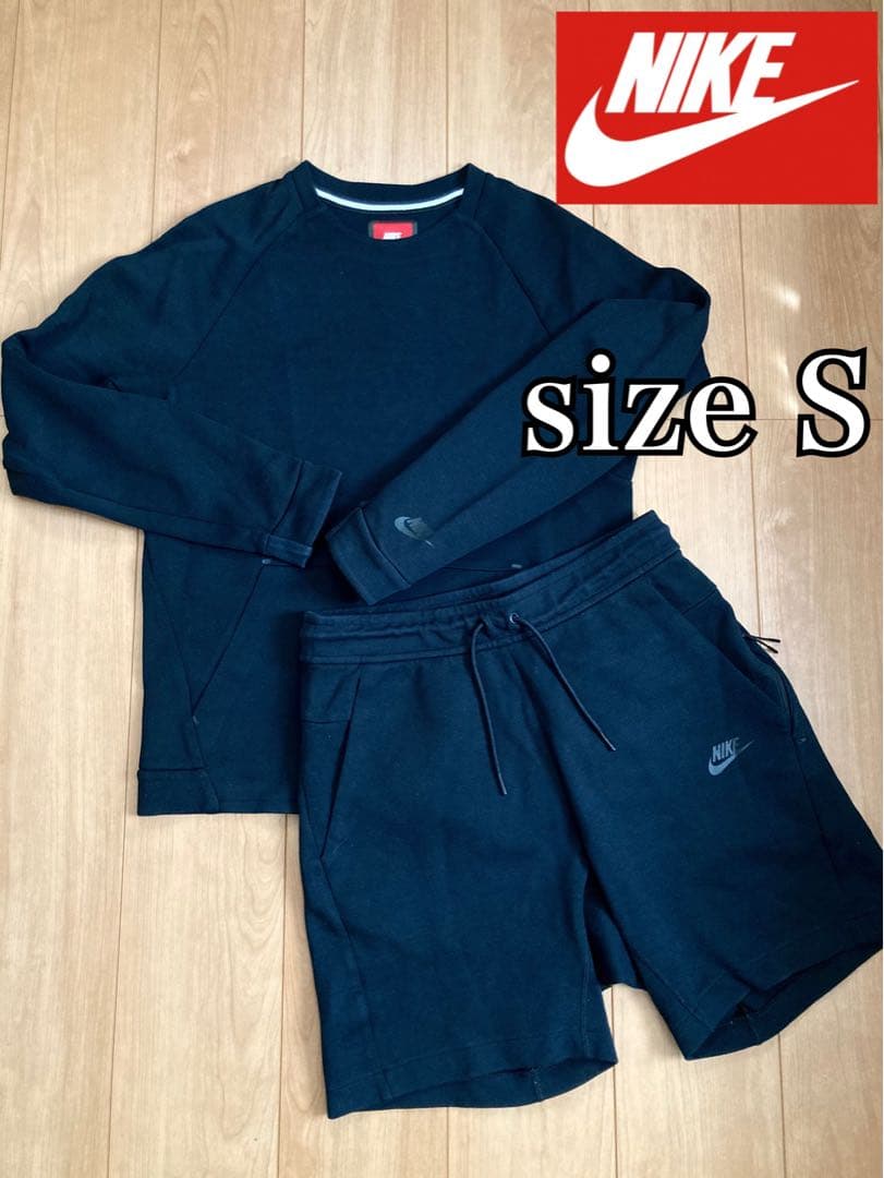 三笘着 廃番モデル NIKE テックフリース 上下 トレーナー ハーフパンツ