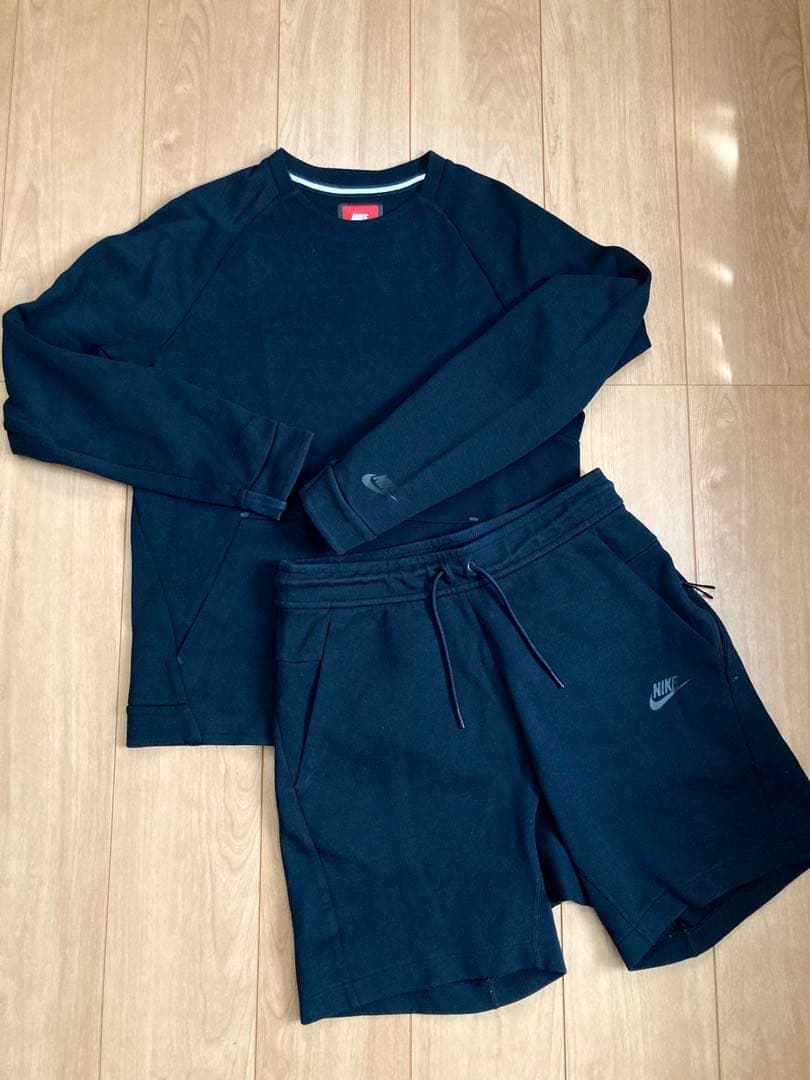 三笘着 廃番モデル NIKE テックフリース 上下 トレーナー ハーフパンツ