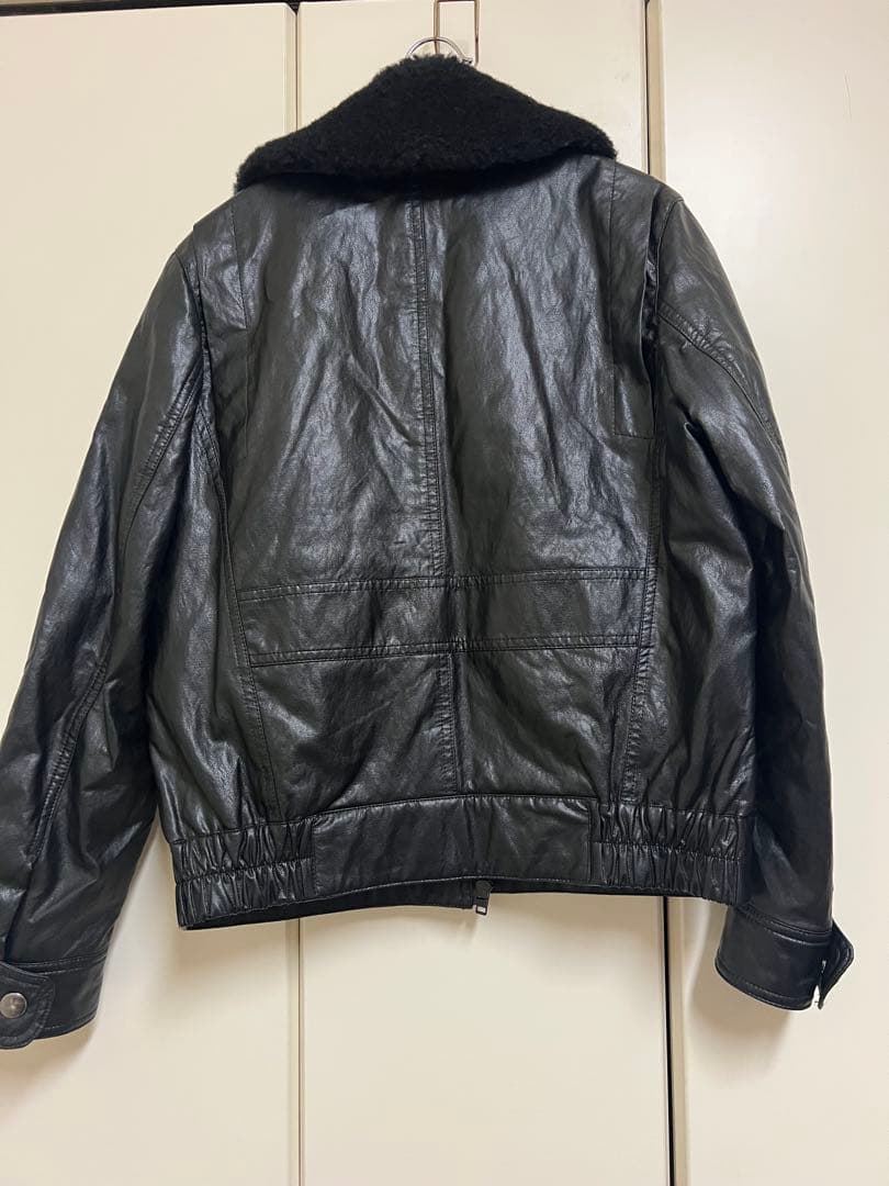 A.P.C. ブラックレザージャケット 36