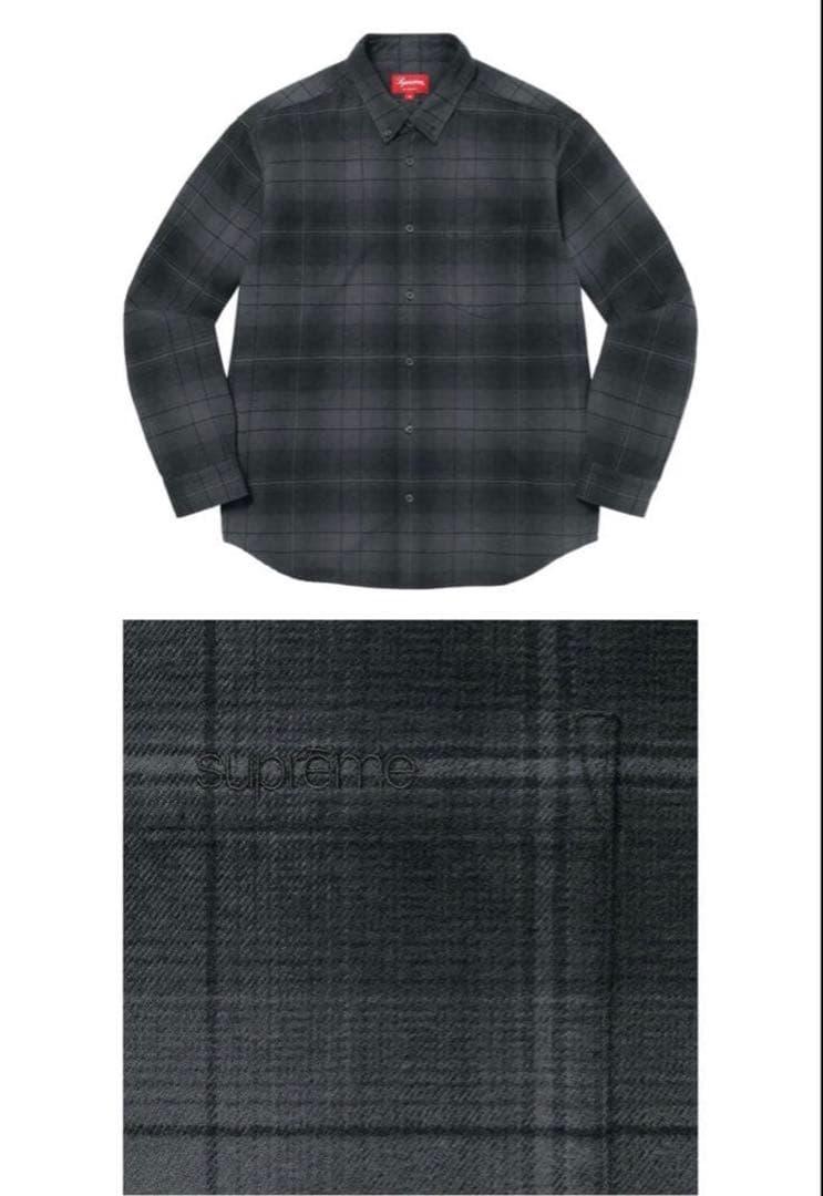トップス Supreme 23SS Shadow Plaid Flannel Shirt