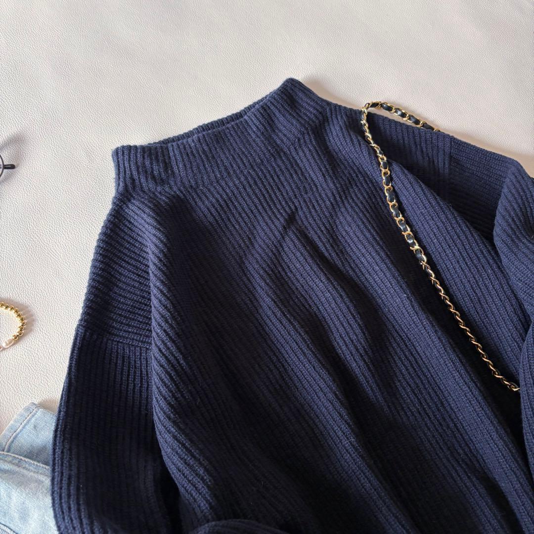 b111 Deuxieme Classe カシミヤウール ボトルネックニット