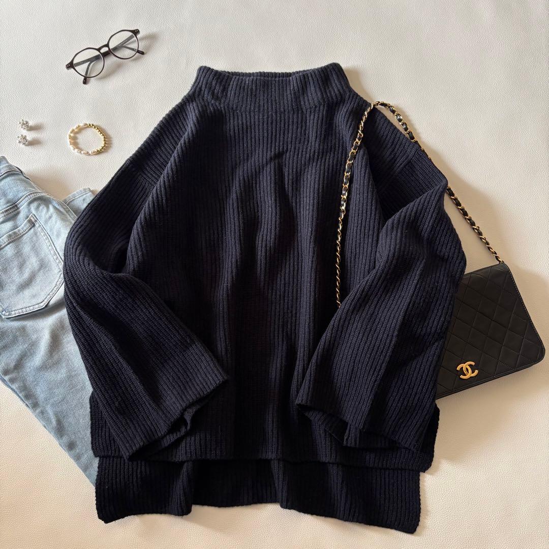 b111 Deuxieme Classe カシミヤウール ボトルネックニット