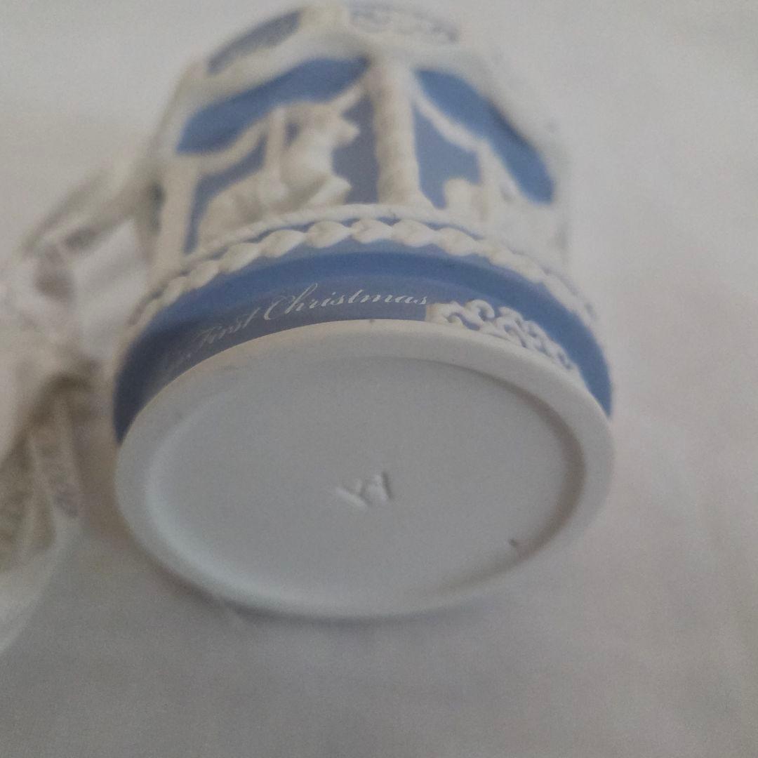 ウェッジウッド　ホリディオーナメント　メリーゴーランド　ブルー