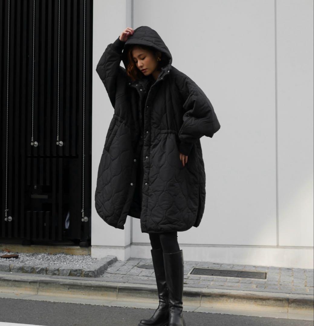 ジャケット・アウター My Shawty quilt hoodie coat