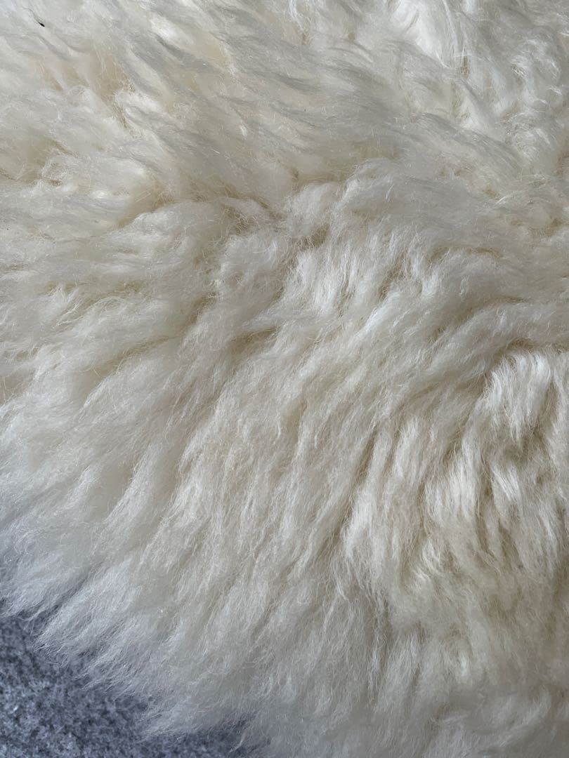 WINDWARD オーストラリア産　高級ムートン羊毛ラグ アイボリー　家庭洗濯可