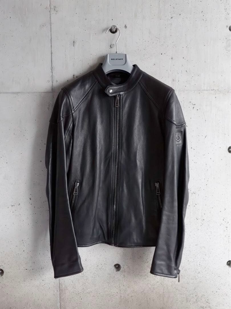 最終値下げ！BELSTAFF ブラック シングルライダースジャケット