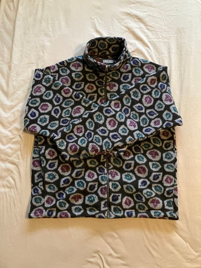 レア　90s lands end 総柄フリース