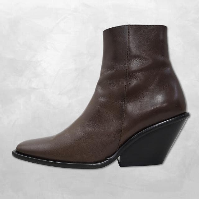 UNTISHOLD SIERRA-5 レザー スクエアトゥ ブーツ 36