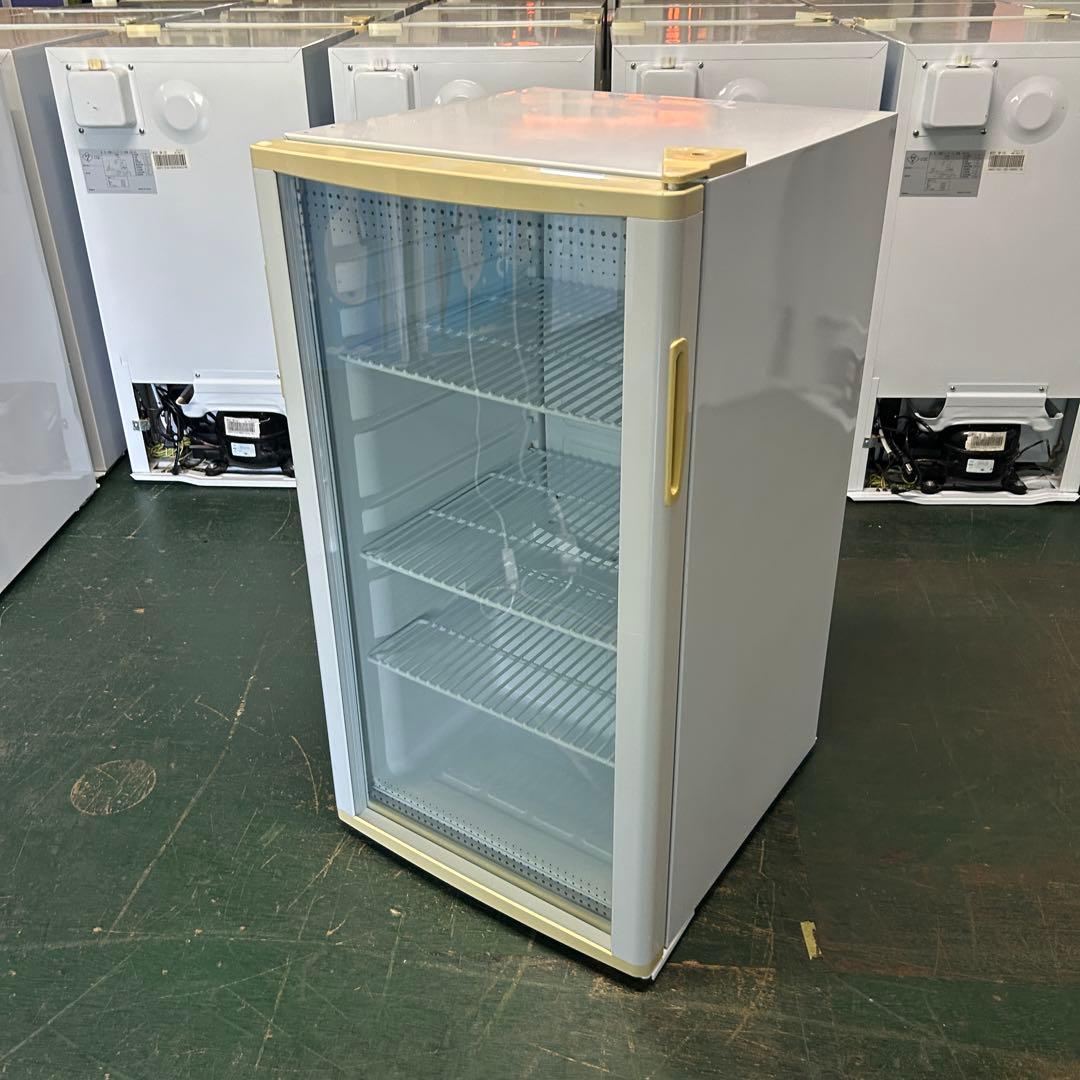 114 業務用 冷蔵ショーケース オフィスコンビニ XW-105 左右開き 小型