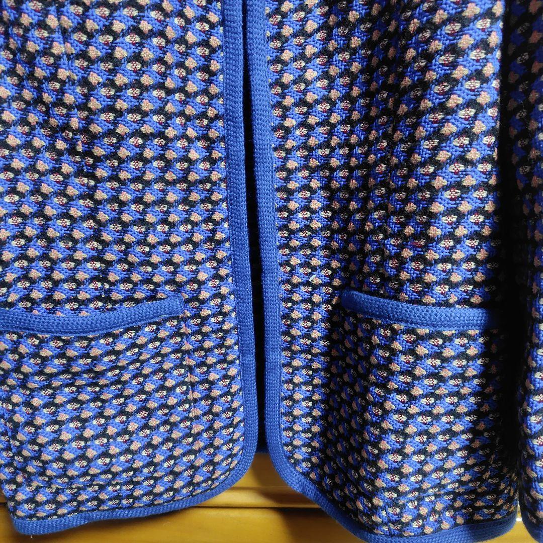 ニニ　ETRO 青とオレンジのツイードジャケット 　新品未使用♡