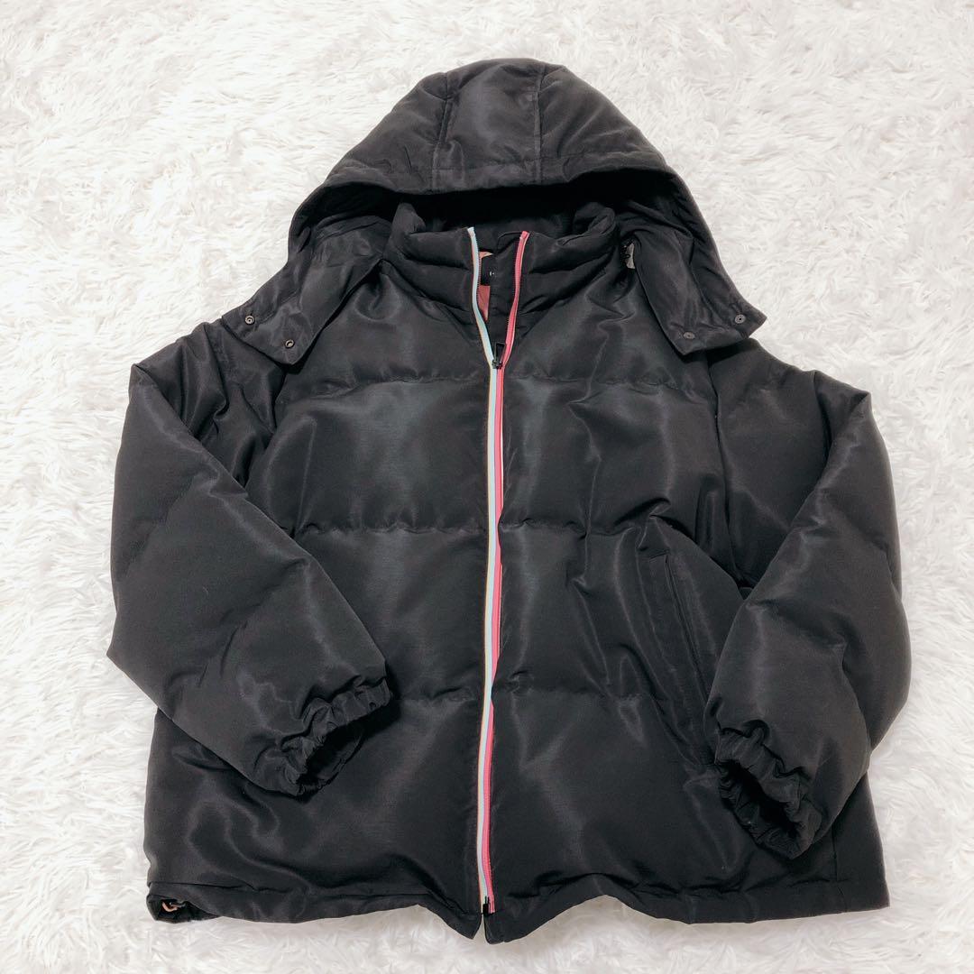 美品　ポール・スミス　ダウン　マルチストライプ　フード着脱可能　2way　大きい