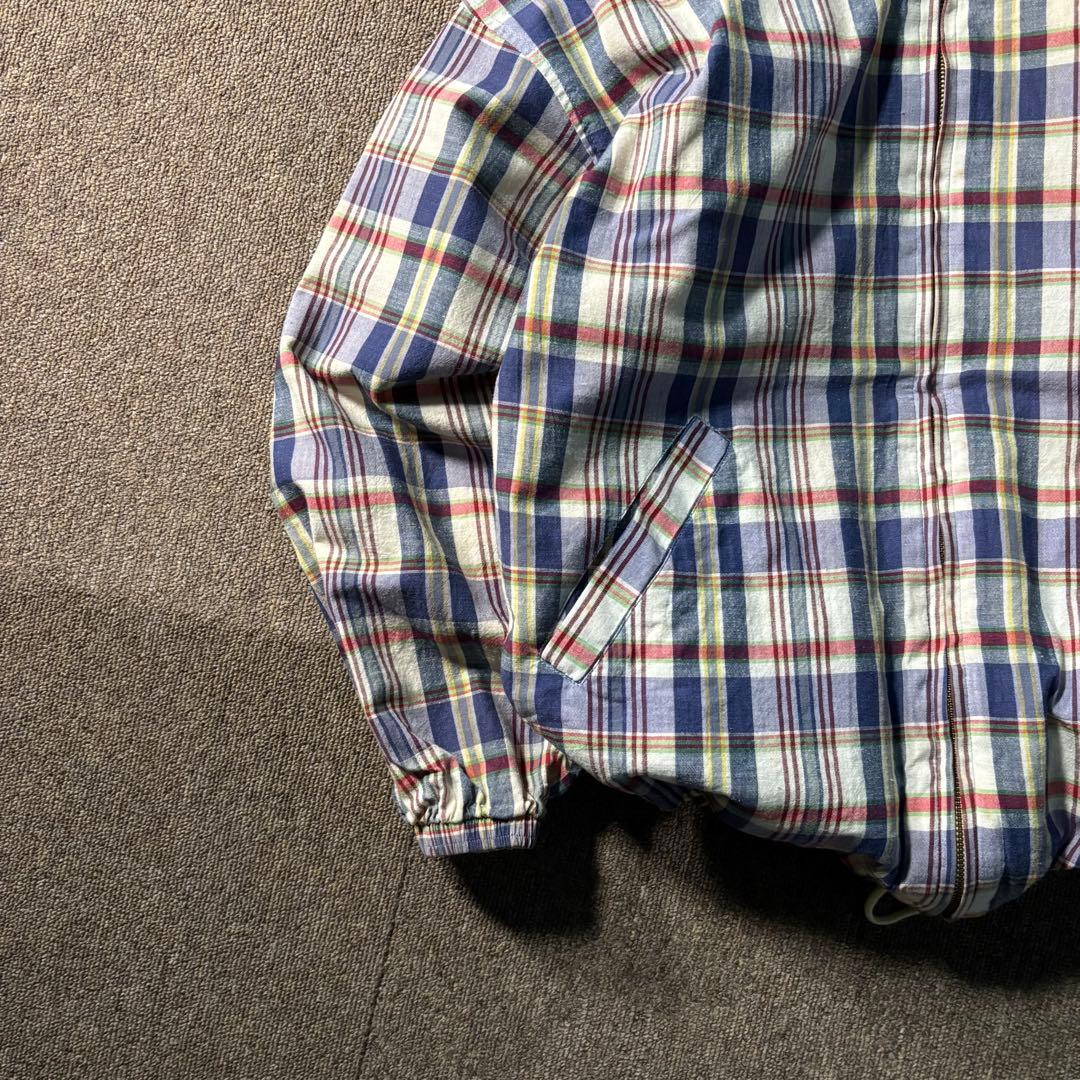 McGREGOR チェック リバーシブルジップパーカー ジャケット ドローコード