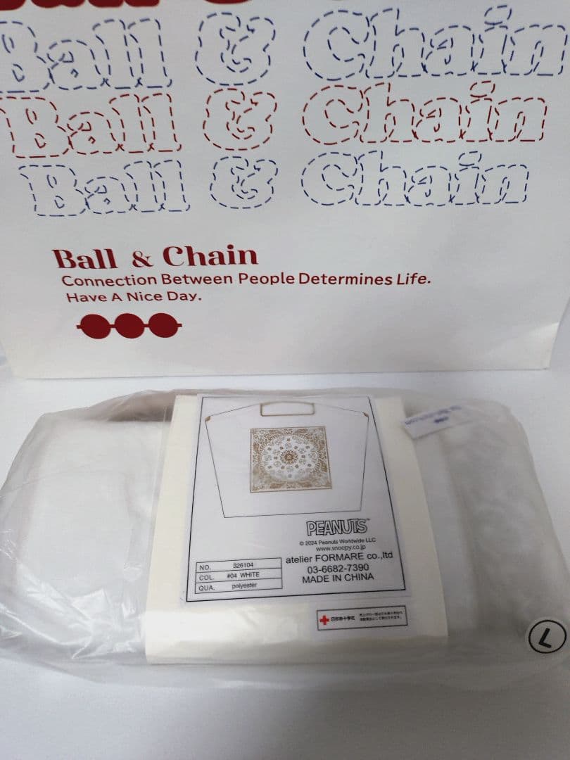 ☆新品未開封☆ball &chainPEANUTSバンダナスヌーピーLレア