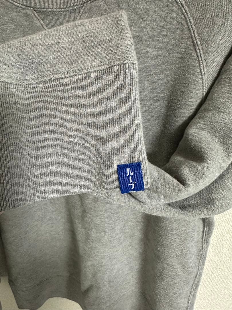 ループウィラー　LW01 丸胴吊り編みクルースウェット　グレー