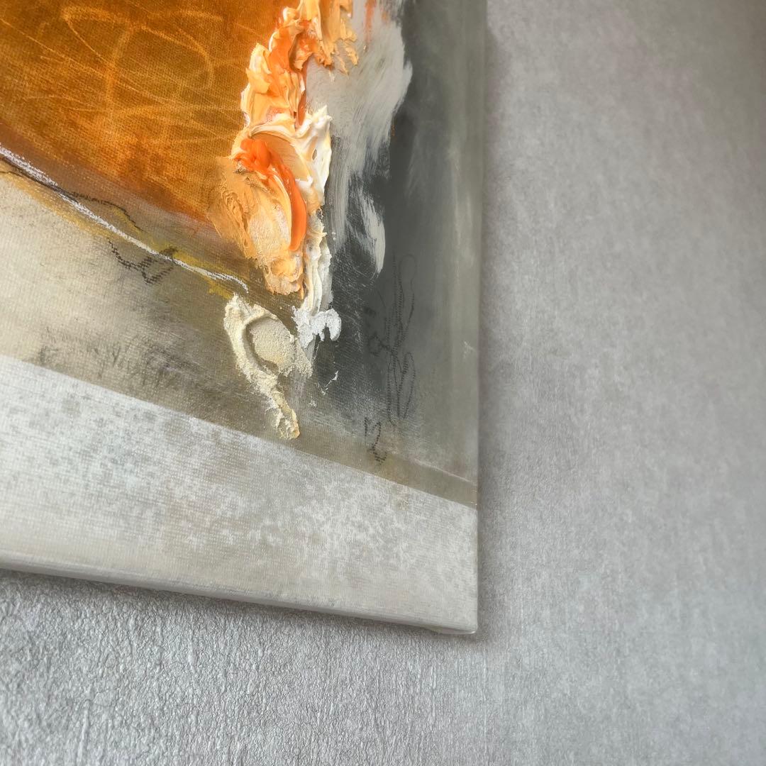 現代アート　約30×30㎝　大きめ　モダン　絵画　原画　抽象画　アートパネル