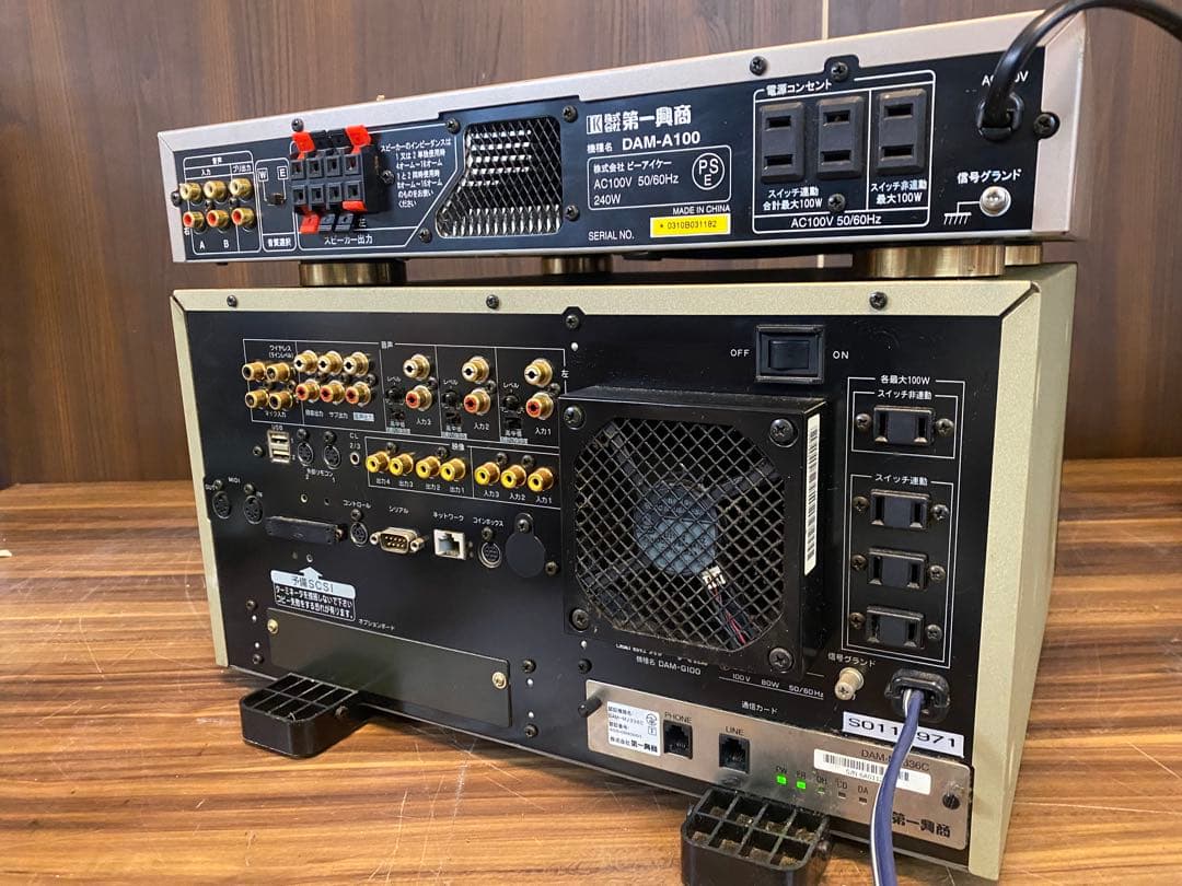 カラオケ DAM-G100 DAM-A400本体　アンプ ジャンク　第一興商