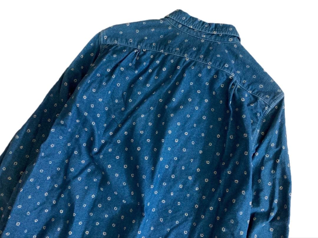 KAPITAL キャピタル ヴィンテージ加工 IDG 小花 ジップアップ シャツ