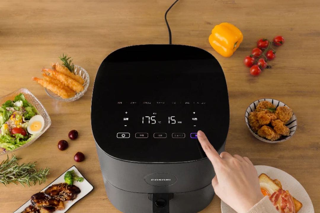 COSORI ノンフライヤー ブラック 4.７L