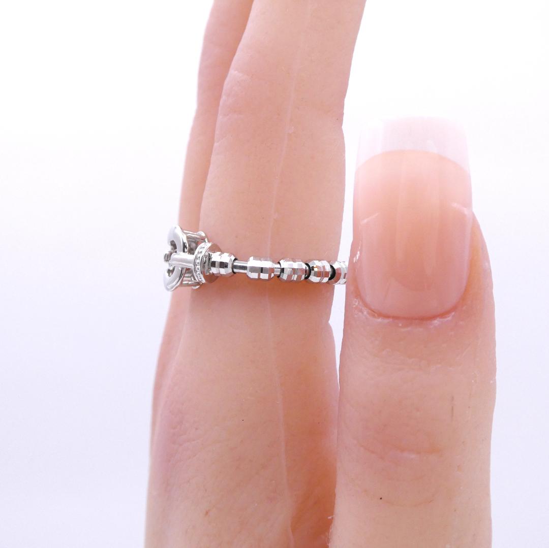 リング Pt900/950 ダイヤモンド0.10ct サイズフリー