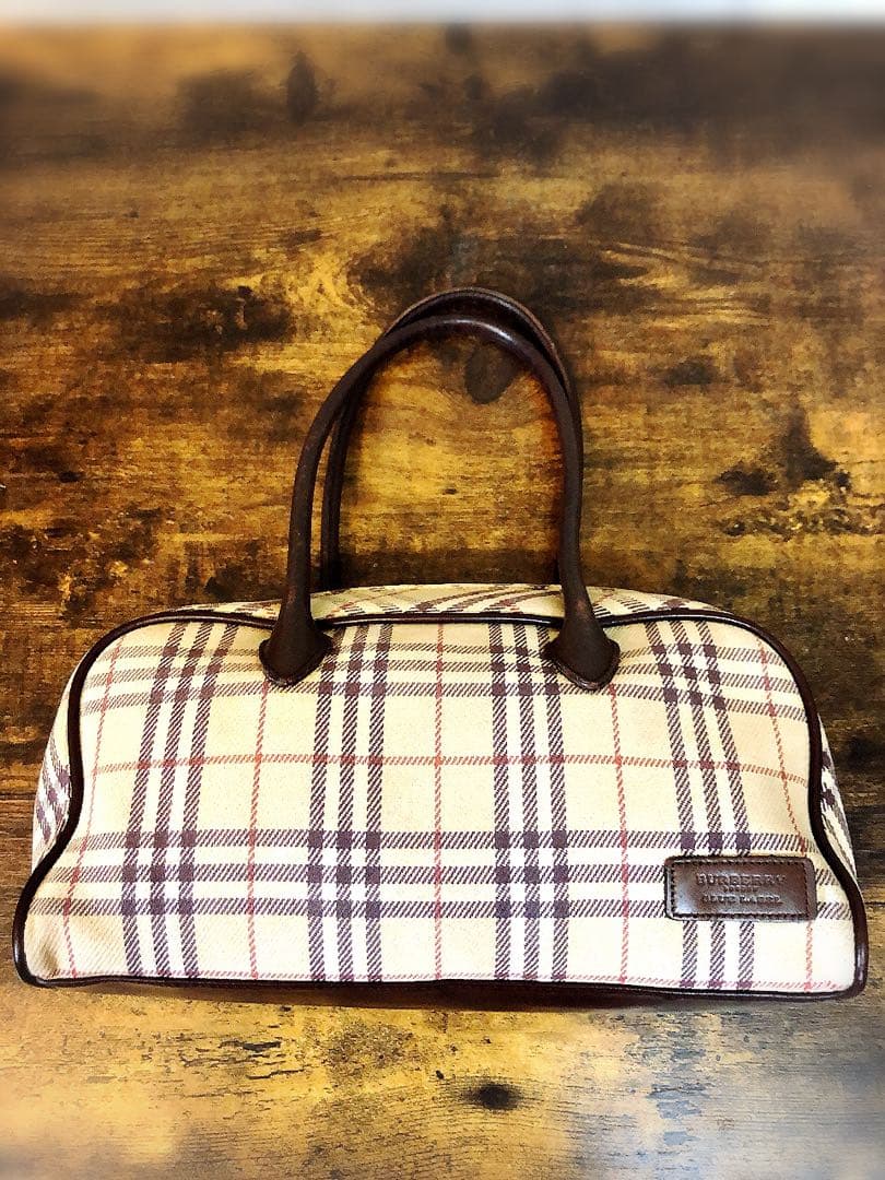 Burberry バーバリー　ミニ　ボストン　バッグ　ノバ　チェック