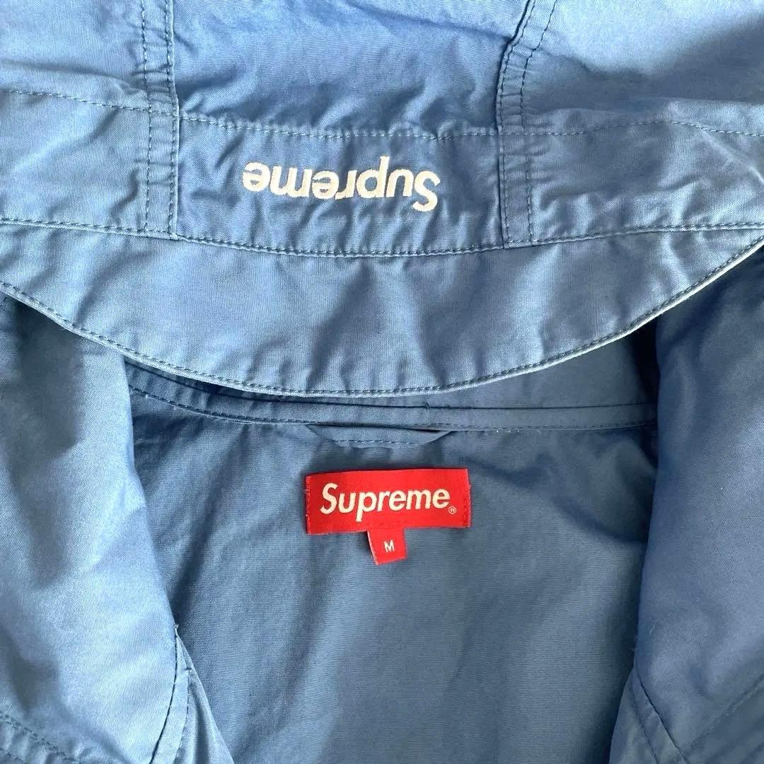 チ*ー様 Supreme フード付きナイロンジャケット M ライトブルー
