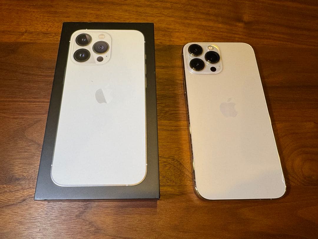 【美品】Apple iPhone13ProMax 128G ゴールド