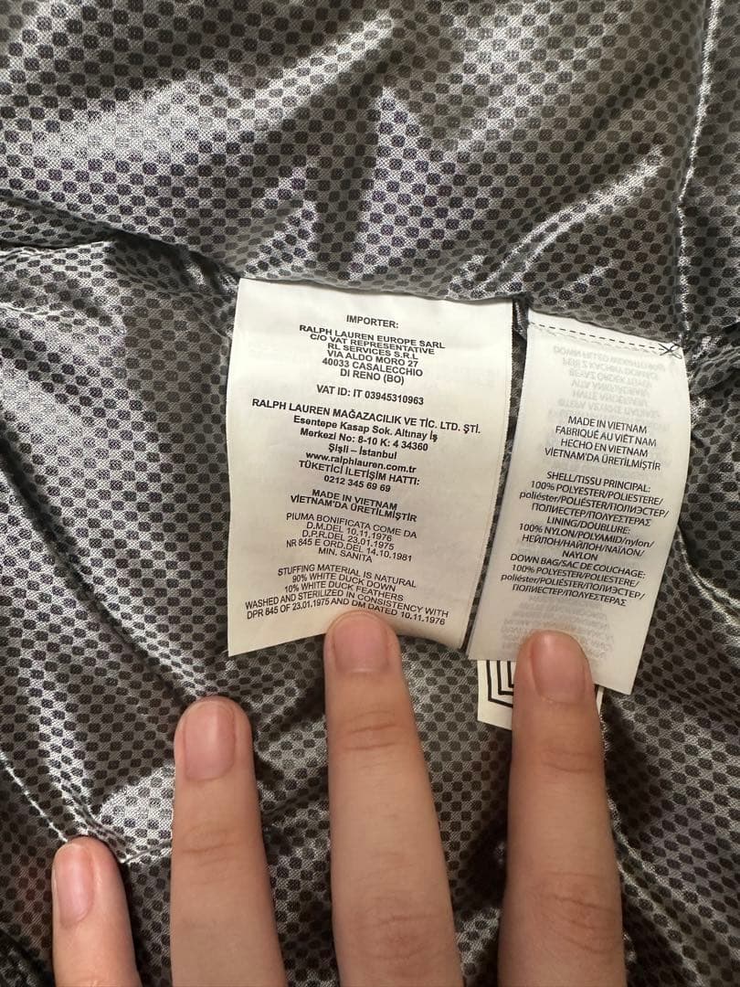 Polo11 nasa ダウンジャケット ホワイト