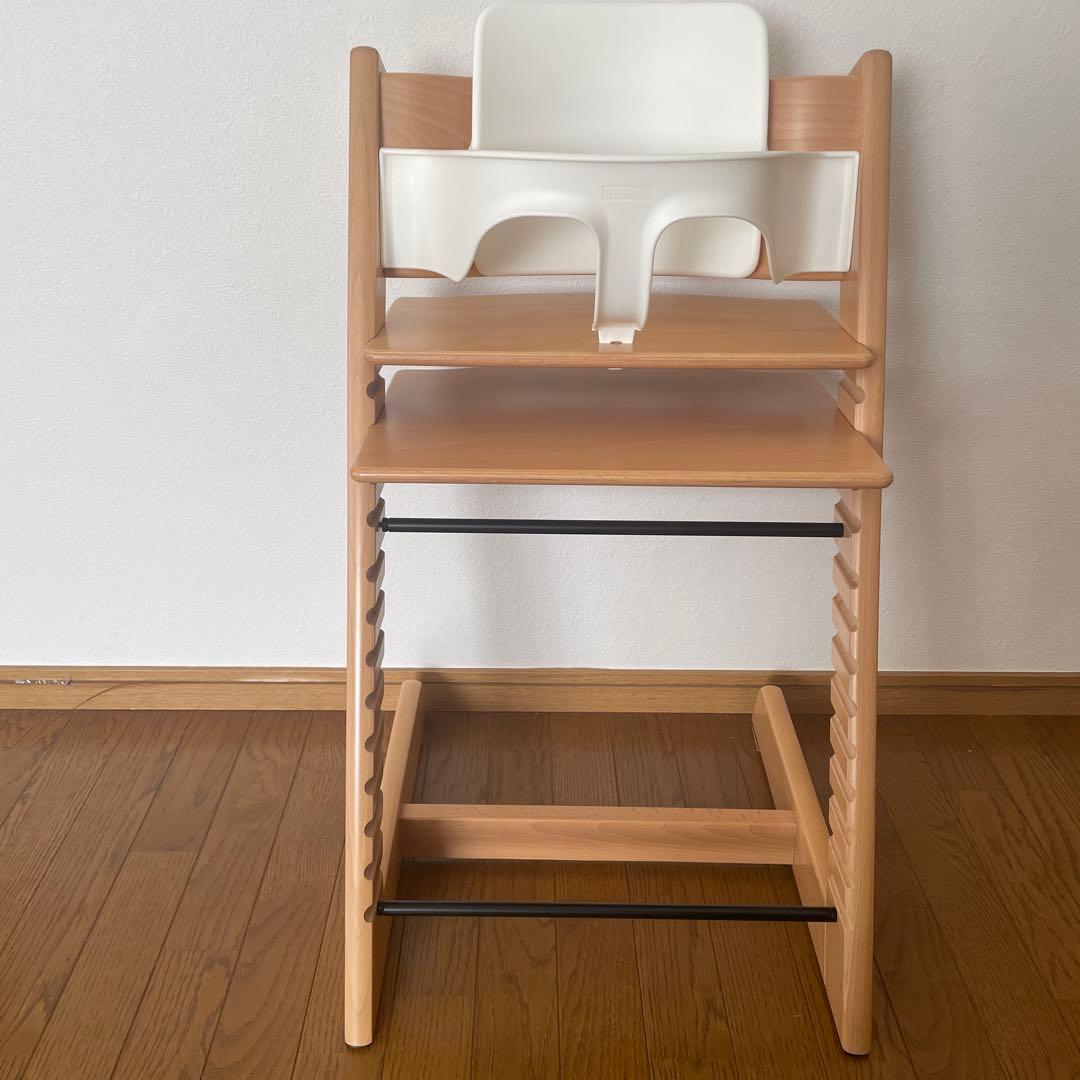 ＊美品＊ストッケ　トリップトラップ　ベビーチェア+ベビーセット　ナチュラル
