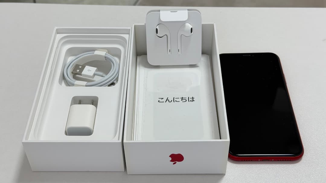 【中古】iPhone XR レッド 128GB／箱・付属品は未使用