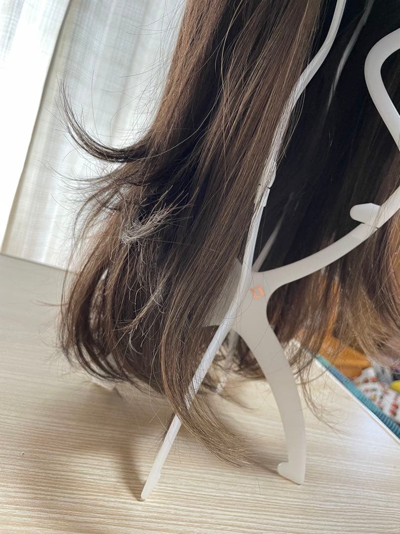 ロング フルウィッグ 「天使のベースウィッグ」　Lサイズ　ダークラテハイライト