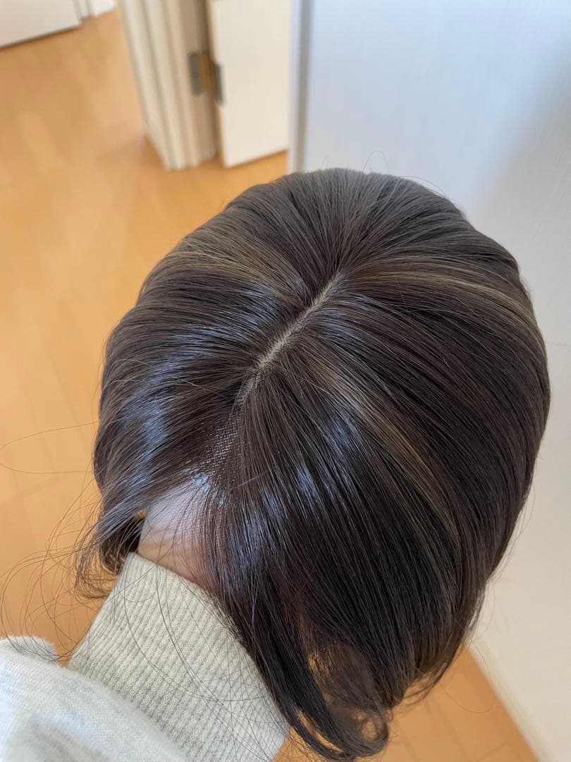 ロング フルウィッグ 「天使のベースウィッグ」　Lサイズ　ダークラテハイライト