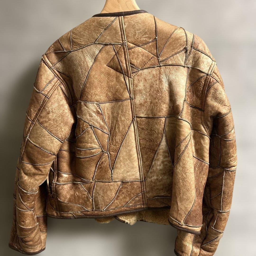 HAI sporting gear レザーパッチワークジャケット