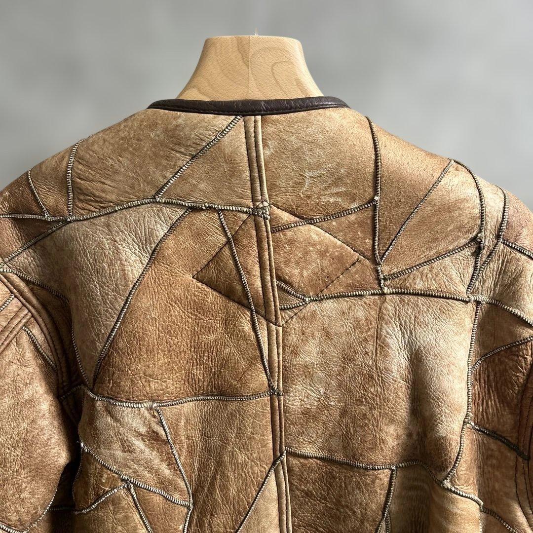 HAI sporting gear レザーパッチワークジャケット