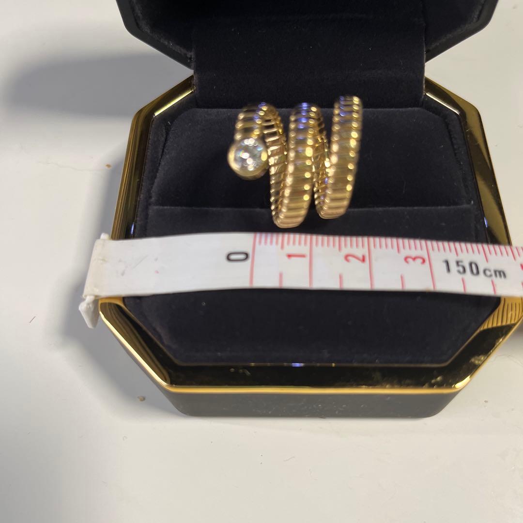 18K ダイヤ0.56ct 11号〜13号　トゥボカス風　スネーク　イタリア購入