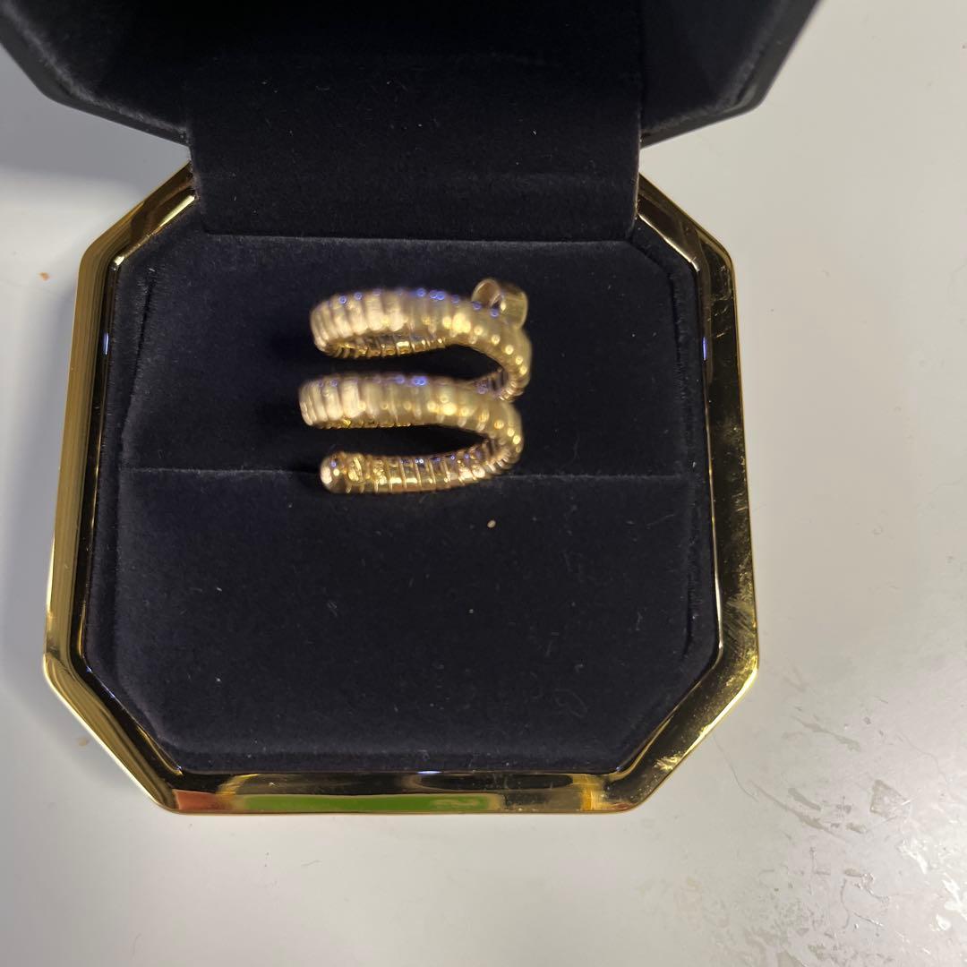 18K ダイヤ0.56ct 11号〜13号　トゥボカス風　スネーク　イタリア購入