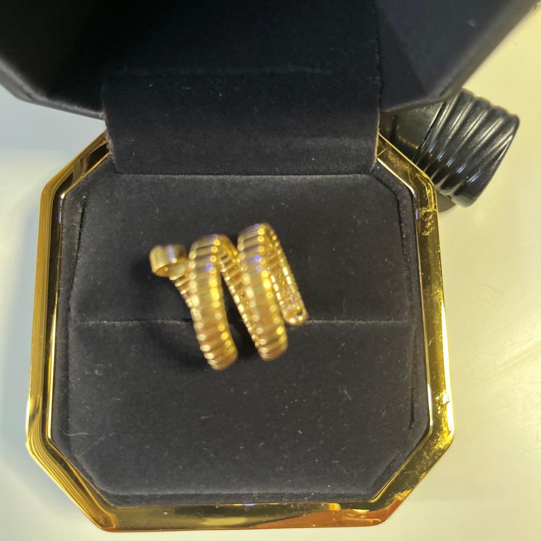 18K ダイヤ0.56ct 11号〜13号　トゥボカス風　スネーク　イタリア購入