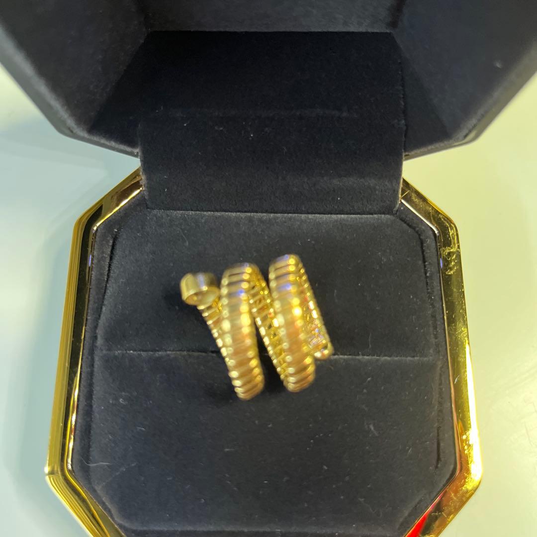 18K ダイヤ0.56ct 11号〜13号　トゥボカス風　スネーク　イタリア購入