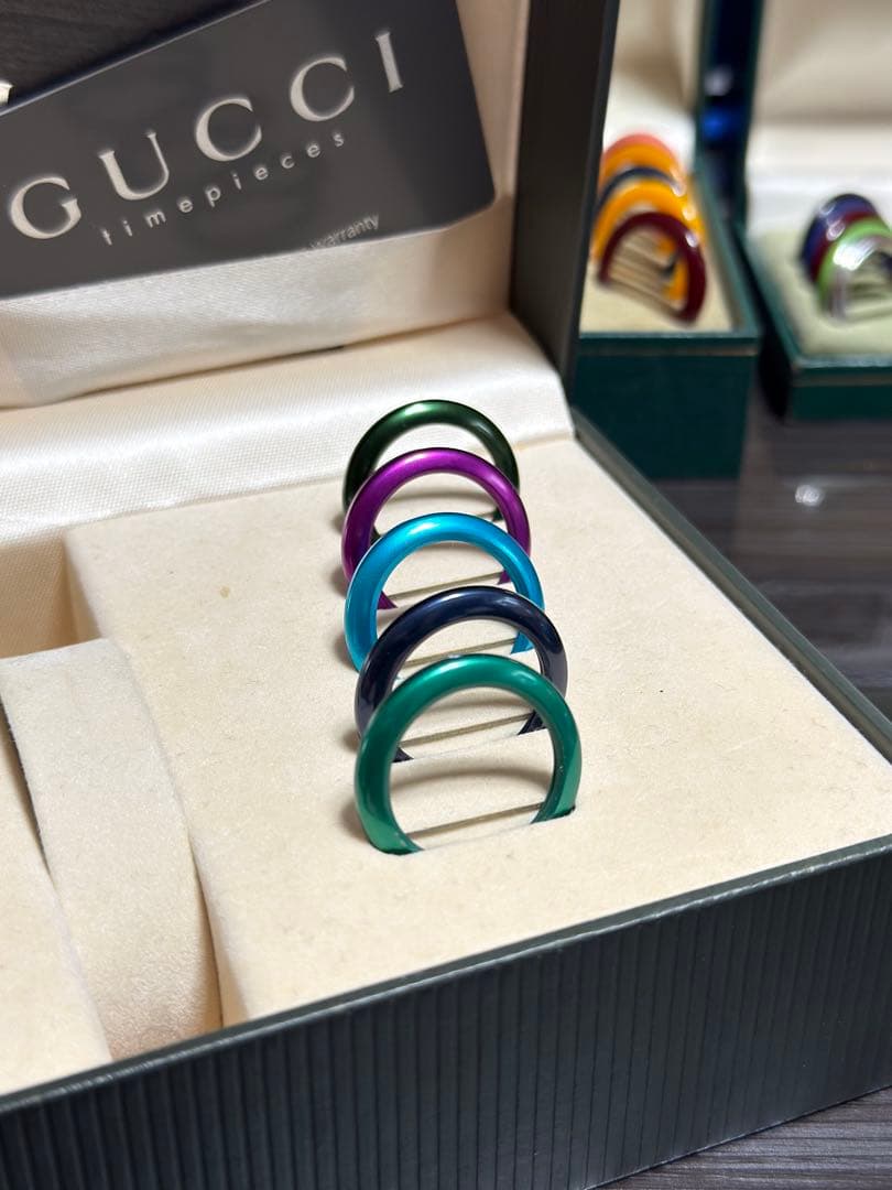 GUCCI マルチカラーリングセット